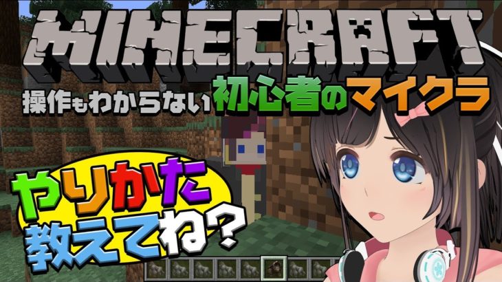 【マイクラ】操作もわからない初心者のマイクラ【ゲーム実況】