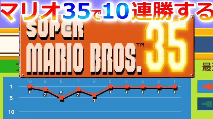 【マリオ35実況】初代マリオのおっさん向けバトロワゲームで10連勝をめざす生放送！