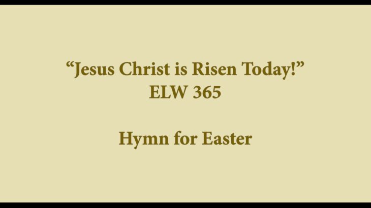 ELW 365 – Jesus Christ is Risen Today