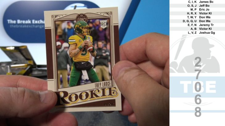 1 Box of 2021 Panini Legacy Football (Random First Letter of Last Name) (Break ID: 27068)