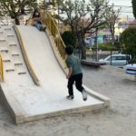 フィッシャーズっぽく公園遊び🥎その③そり立つ壁滑り台🏀2021/02/27