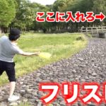 フリスビーをそこからネットに入れてください。