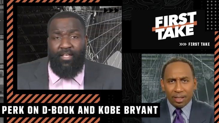 Kendrick Perkins reacts to Stephen A. comparing Devin Booker to Kobe Bryant | First Take