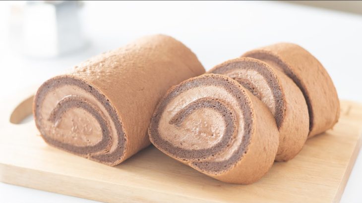 チョコレートロールケーキの作り方 Chocolate Roll Cake｜HidaMari Cooking