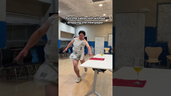 New Type Tablecloth Trick✨#shorts